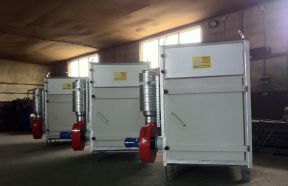Odpylanie silosów popiołu – filtry przygotowane do wysyłki.  3x FPK20-1,25, 25 m2