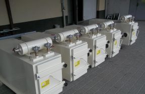 Odpylanie zbiorników produktów paszowych – przygotowanie do wysyłki. Filtry FPK 4-1,5 , 6 m2